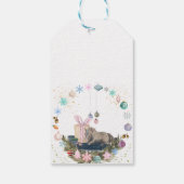 Pferde Geschenkanhänger Weihnachtsmotiv Cadeaulabel (Achterkant)