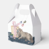 Pferde- Geschenkbox- Weihnachtsmotiv mit Pferd Bedankdoosjes (Achterkant)