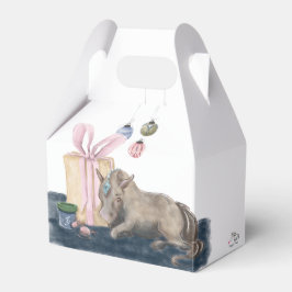 Pferde- Geschenkbox- Weihnachtsmotiv mit Pferd Bedankdoosjes