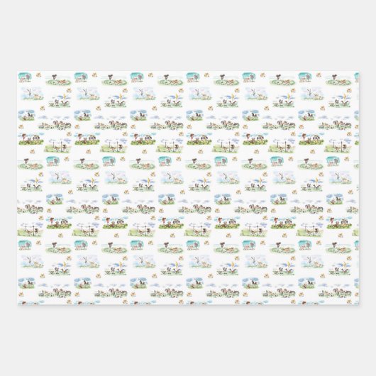 Pferde Geschenkpapier für Pferdemädchen Inpakpapier Vel (Voorkant 3)