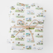 Pferde Geschenkpapier für Pferdemädchen Inpakpapier Vel (In situ)