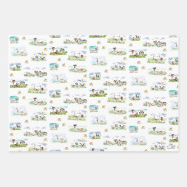 Pferde Geschenkpapier für Pferdemädchen Inpakpapier Vel