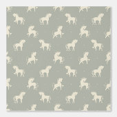 Pferde grau grün behang (Voorkant)