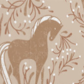 Pferde mit floral Elementen Behang (Zoom)