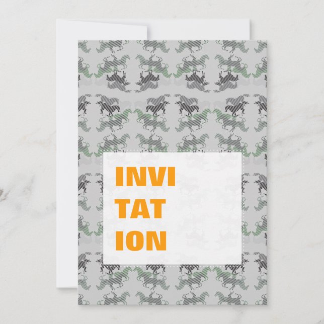 Pferde Muster liniert (Voorkant)