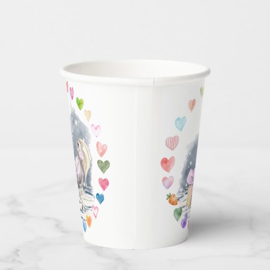 Pferde Pappbecher für Kindergeburtstag Papieren Bekers (Rechts)