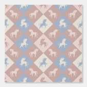 Pferde und Rautenmuster Behang (Voorkant)