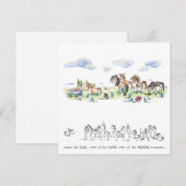 Pferdekarte – Geburtstagskarte für Pferdeliebhaber Feestdagenkaart (Voorkant / Achterkant)