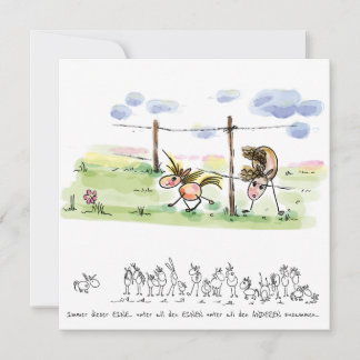 Pferdekarte – Grusskarte für Pferdeliebhaber Feestdagenkaart