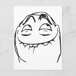 PFFTCH Laughing Rage Face Comic Meme Briefkaart