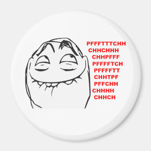 PFFTCH Laughing Rage Face Comic Meme Magneet