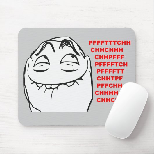 PFFTCH Laughing Rage Face Comic Meme Muismat (Met muis)