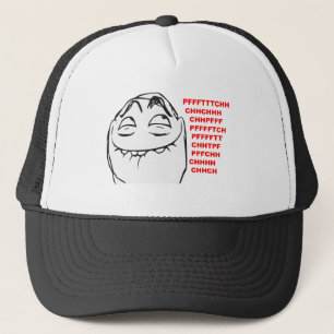 PFFTCH Laughing Rage Face Comic Meme Trucker Pet