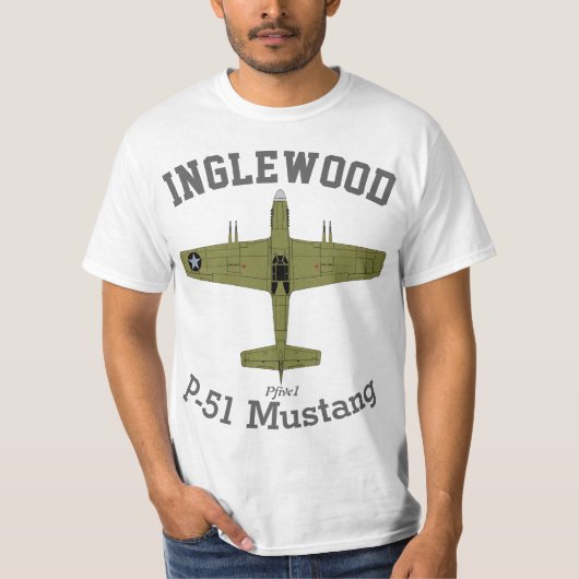 PFive1 P-51 Mustang Inglewood T-shirt (Voorkant)