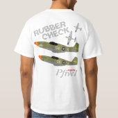 PFive1 P-51 Mustang "Rubber Check" T-shirt (Achterkant)