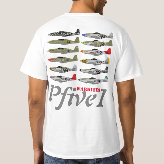 PFive1 P-51 Mustang T-shirt (Achterkant)