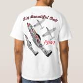 PFive1 P-51D "Big Beauful Doll" T-shirt (Achterkant)