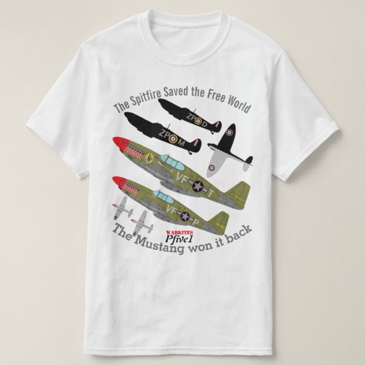 Pfive1 Spitfire P-51 winnaar T-shirt (Design voorkant)