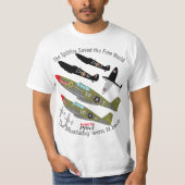 Pfive1 Spitfire P-51 winnaar T-shirt (Voorkant)