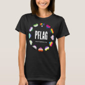 PFLAG Fishers Pride - witte logo - witte URL T-shirt (Voorkant)