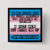 PFLAG OKC #WontBeErased Button (Voorkant)