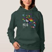 PFLAG Pride Hoodie donkere achtergrond (Voorkant)