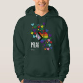 PFLAG Pride Hoodie donkere achtergrond (Voorkant)