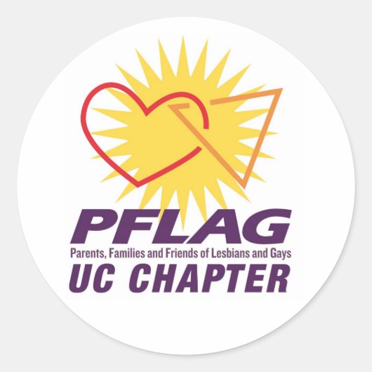 PFLAG UC-Sticker Ronde Sticker (Voorkant)