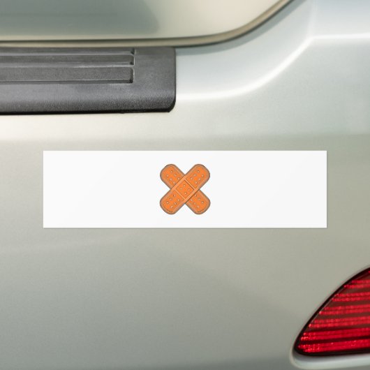 Pflaster Wundverband band-aid Bumpersticker (Op auto)