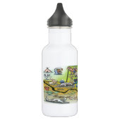 Pflugerville Texas Cartoon Map Waterfles (Links)