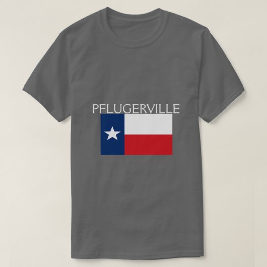 Pflugerville, Texas T-shirt (Design voorkant)