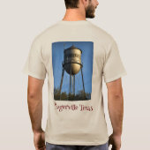 Pflugshirt Pflugerville Texas Water Tower T-shirt (Achterkant)