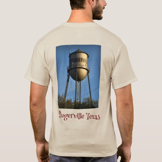 Pflugshirt Pflugerville Texas Water Tower T-shirt (Achterkant)