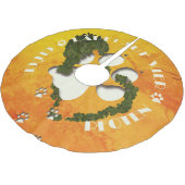 Pfote Glücksklee - Glück läuft auf vier Pfoten Kerstboom Rok (Gekanteld)