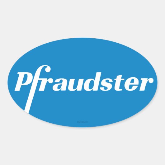 Pfraudster - Pfizer Classic Logo Parodie Stickers (Voorkant)