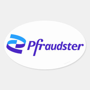 Pfraudster - Pfizer Logo Parodie Stickers