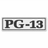 PG-13 STICKER (Voorkant)