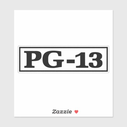 PG-13 STICKER (Vel)