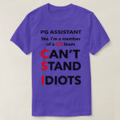 PG ASSISTANT 3 T-SHIRT (Design voorkant)