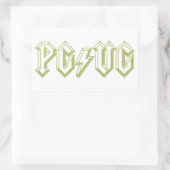PG/VG Green Rechthoekige Sticker (Tas)