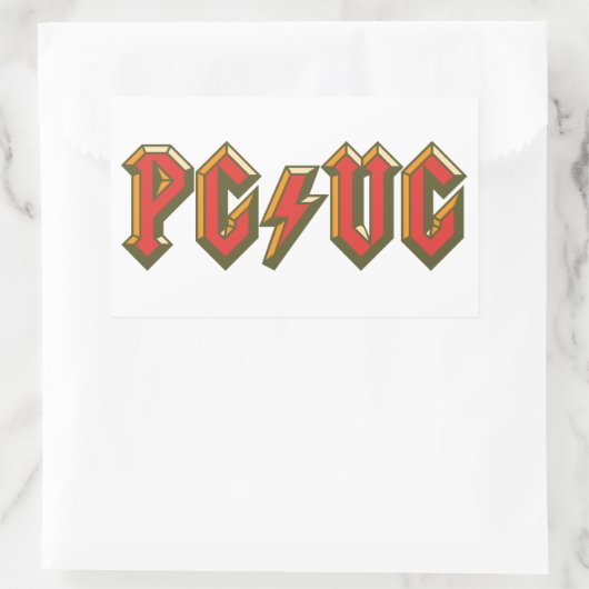 PG/VG RECHTHOEKIGE STICKER (Tas)