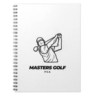 pga, golf notitieboek