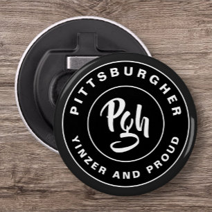 PGH City Custom Handy  flesopener Button Flesopener
