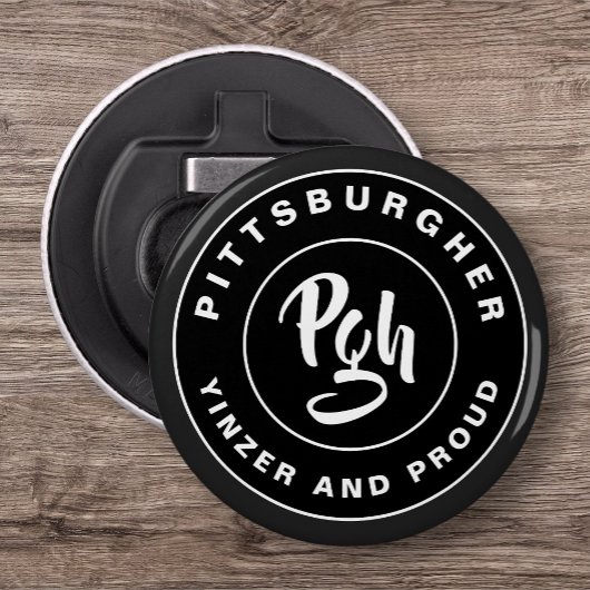 PGH City Custom Handy  flesopener Button Flesopener