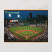 Pgh Post Kaart PNC Park 's nachts (Voorkant)