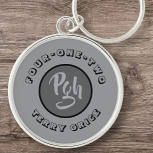 PGH Sports Black Yinzer Four One Two Sleutelhanger