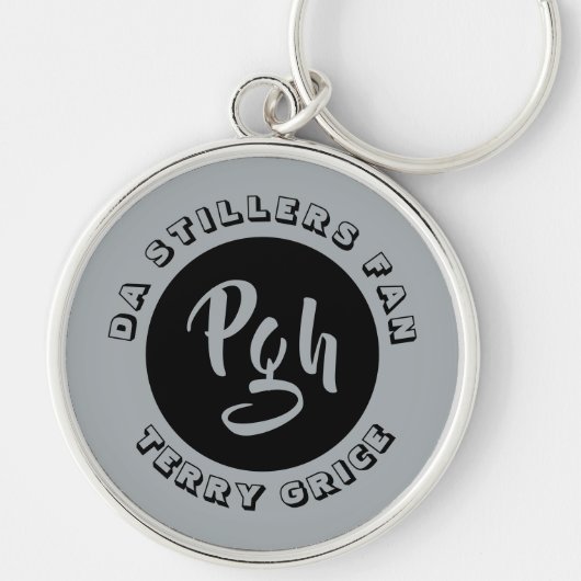 Pgh Stillers Yinzer Sports Custom  Sleutelhanger (Voorkant)