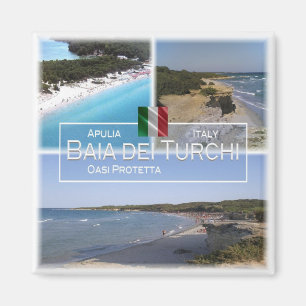 PGL006 BAIA DEI TURCHI - Apulië - Italië - Fridge Magneet
