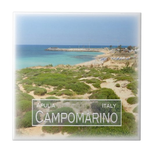 PGL008 CAMPOMARINO DI MARUGGIO, Apulië Tegeltje (Voorkant)