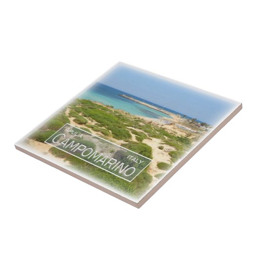 PGL008 CAMPOMARINO DI MARUGGIO, Apulië Tegeltje (Zijkant)